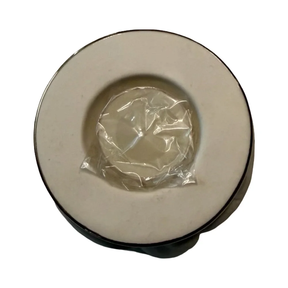 Lenox Radiant Light Dove Votive Porcelain Tea Light Holder White Gold Rim 853732